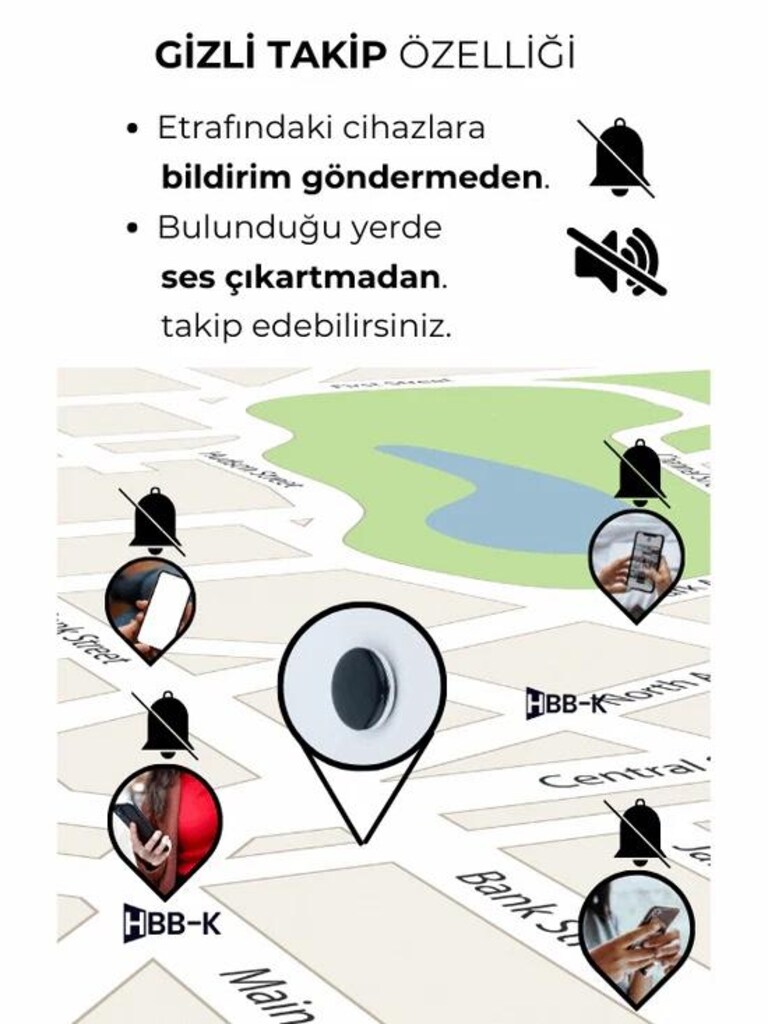 HBB-K TAG İOS&ANDROİD UYUMLU GPS AKILLI TAKİP CİHAZI - 4