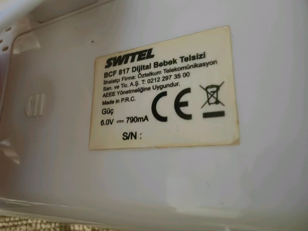 SWITEL CAMERALI BEBK TELSİZİ SORUNSUZ ADAPTÖRĞYLE BERABER VERİLECEK - 7