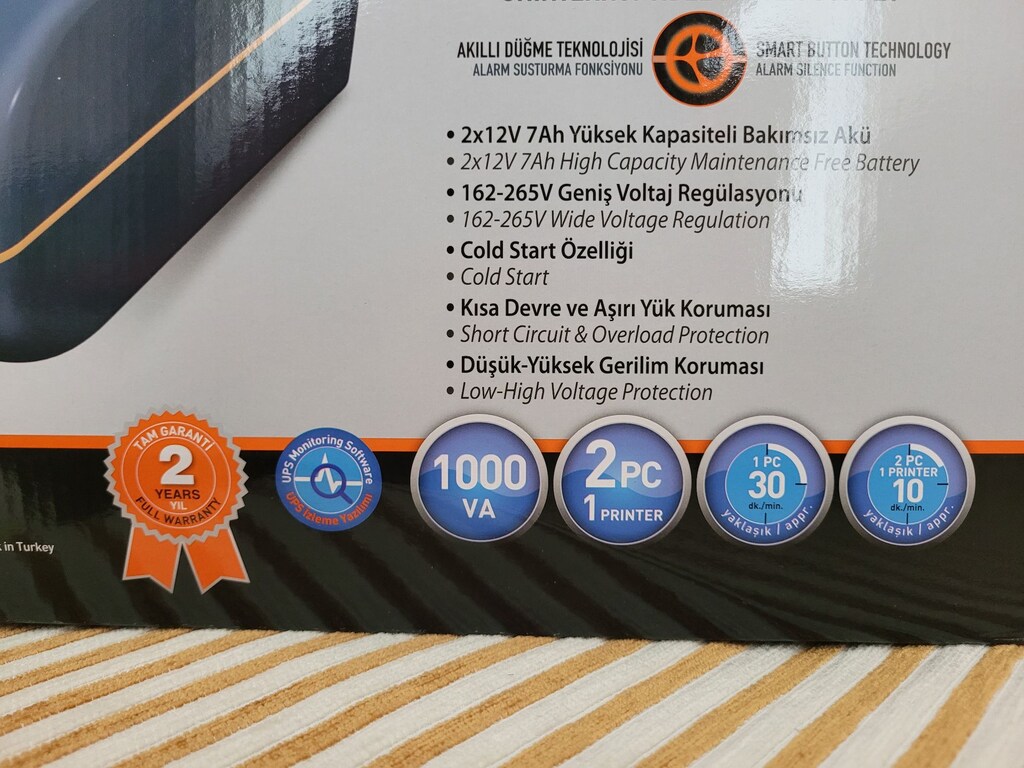 Tunçmatik Lite II 1.000 VA Kesintisiz Güç Kaynağı - 3