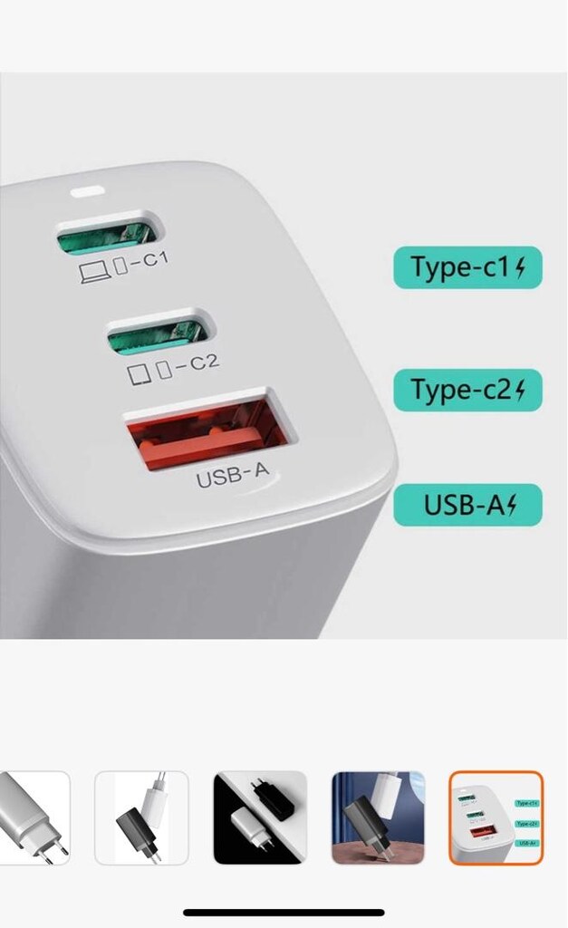 Wiwu GaN Tech şarj cihazı 65W - 3