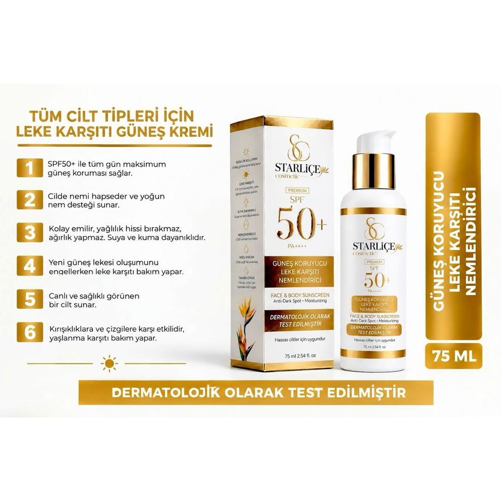 Güneş Kremi, Güneş Koruyucu, Leke Karşıtı, Nemlendirici - 9