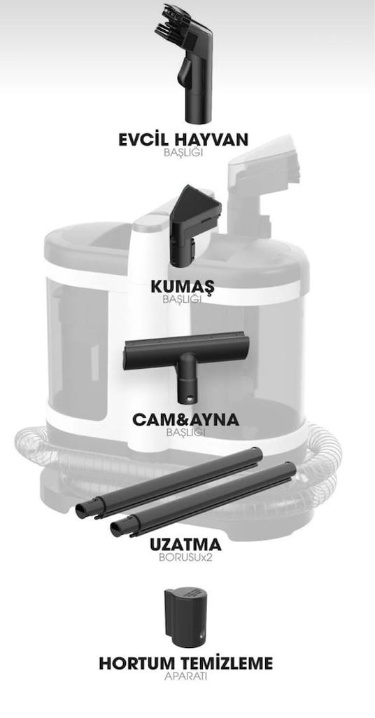 sıfır pirantech v22c koltuk ve halı yıkama makinesi - 3