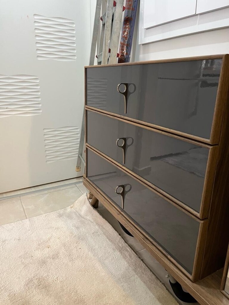 Şifonyer aynlı komidin çekmece dolap - 12