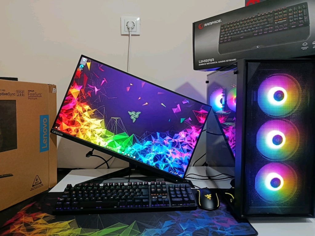 RYZEN 7 5700/4060Tİ/16/500/240 HZ MONİTÖR HER ŞEY DAHİL GAMİNG SET - 4
