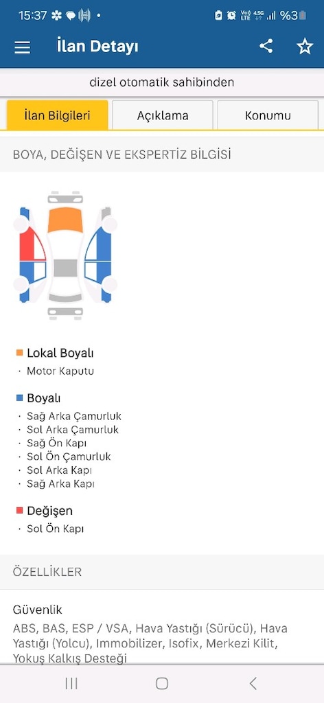 yetkili servis bakimli dizel otomatik corolla - 17