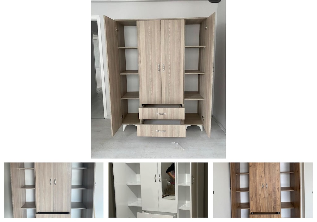 4 kapaklı elbise dolabı ctyslebvaz - 4