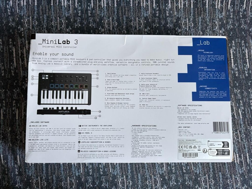 Arturia minilab3 midi klavye - 2