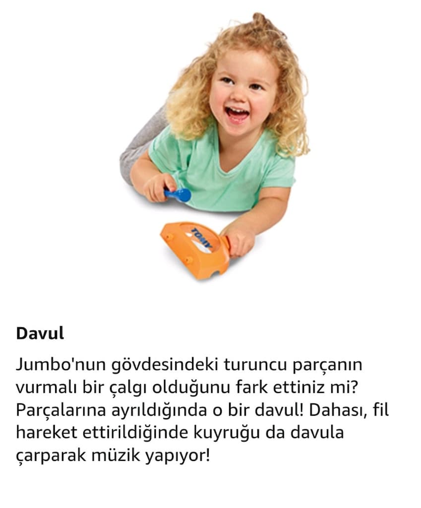 tomy bando müzik aletleri fil oyuncak - 15