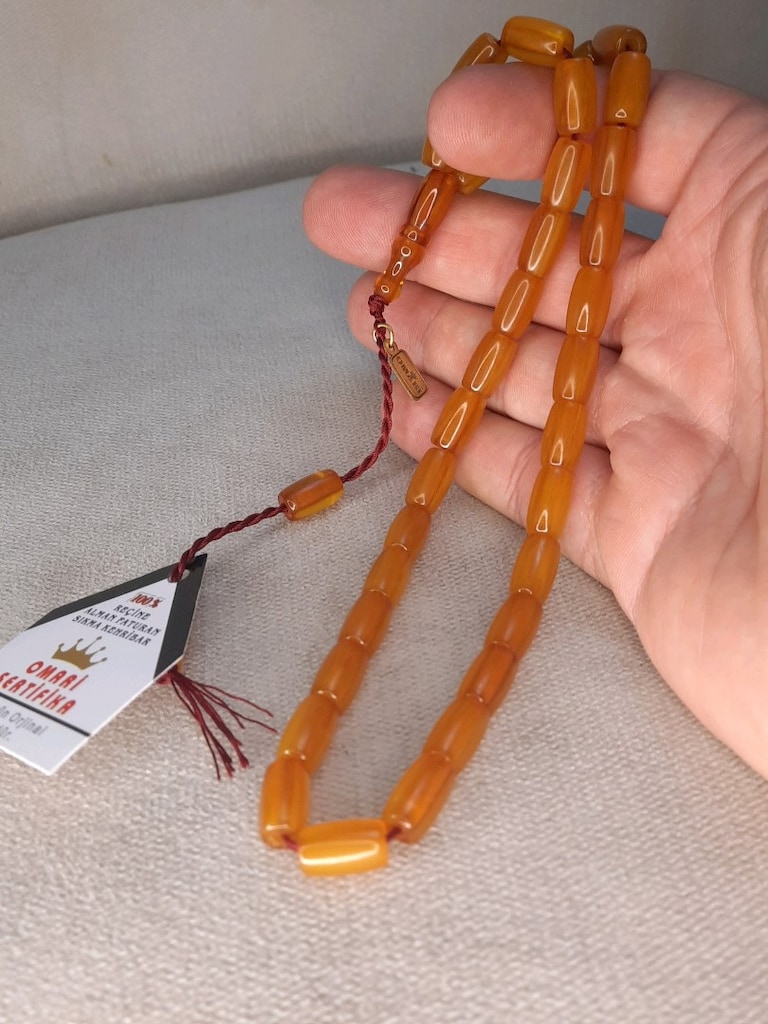 Osmanlı benzetme sıkma kehribar tesbih - 6