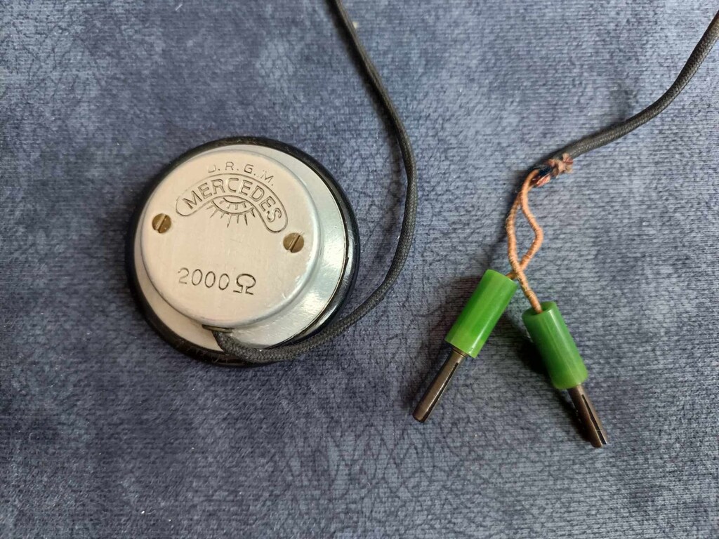 D.R.G.M. Mercedes 2000 Ohm Vintage Steteskop Tipi Kulaklık - 3