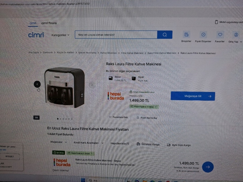 raks marka filtre kahve makinesi temiz. hatasız. - 6