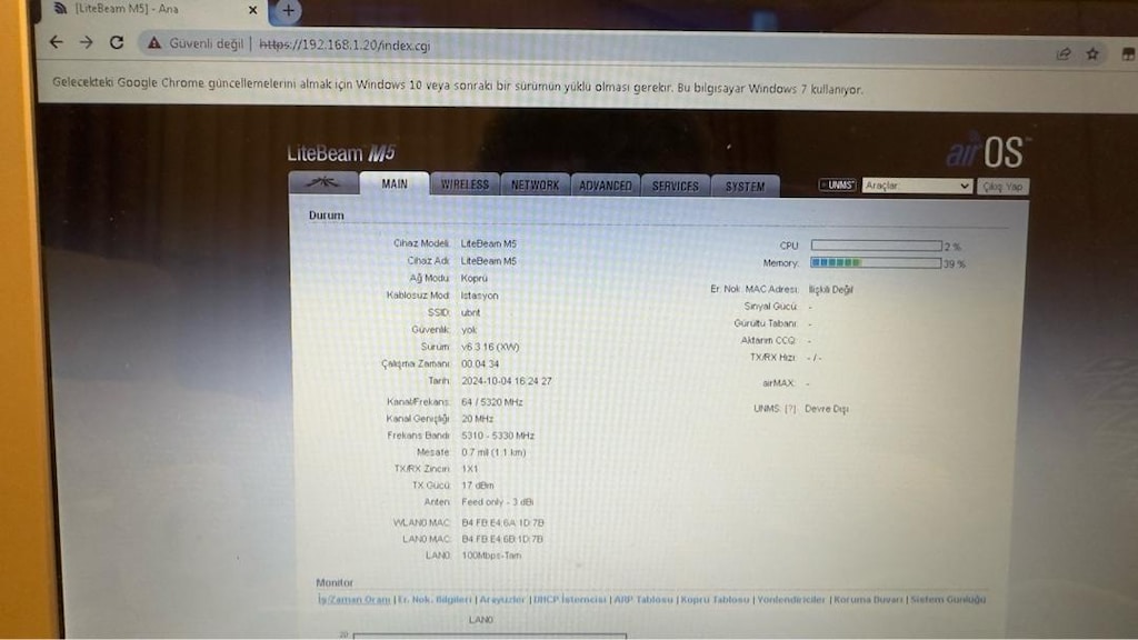 Ubiquiti UBNT LBE M5 23db 5 Ghz Dıs Mekan Access Point . - 14