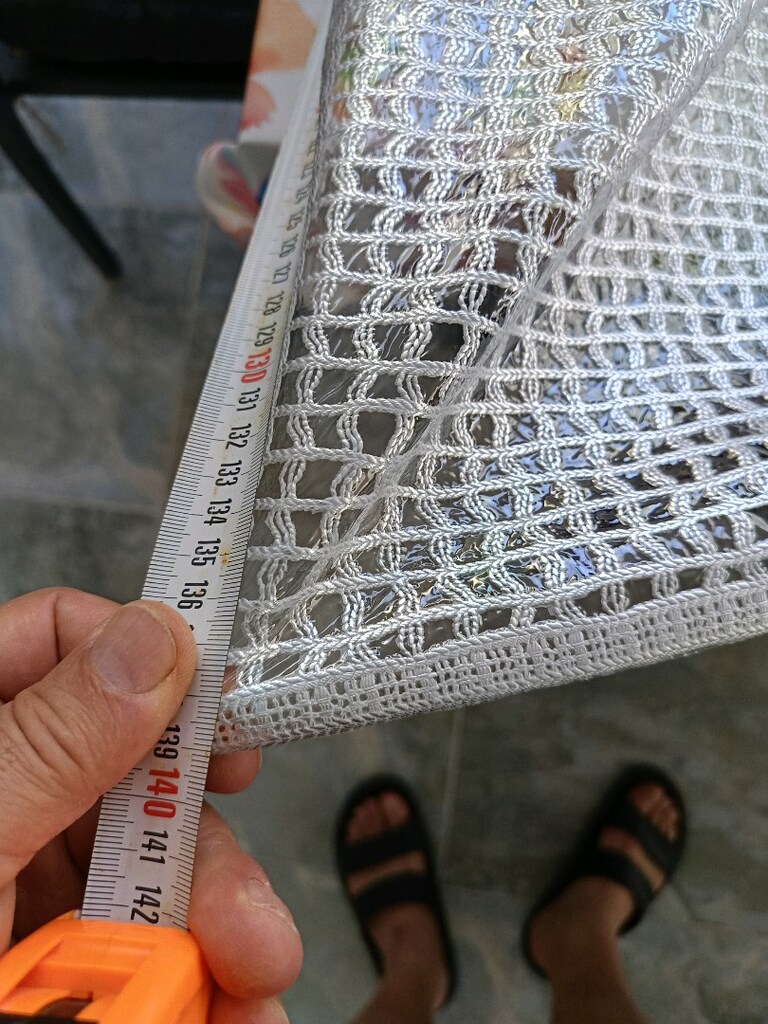 Hasır örgü desenli PVC masa örtüsü - 2