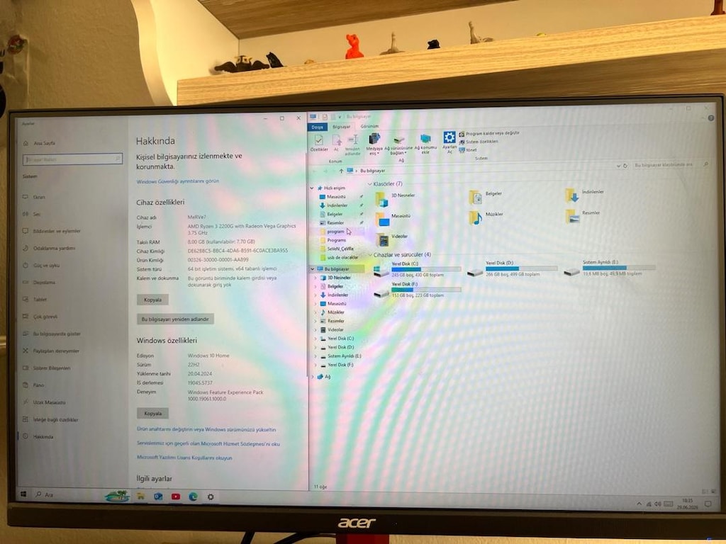 Oyuncu Bilgisayarı +Monitör + Klavye mouse set - 6