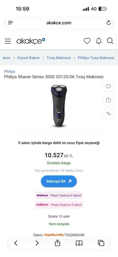 PHILIPS TIRAŞ MAKİNESİ SIFIR philips tıraş makinesi sıfır - 2
