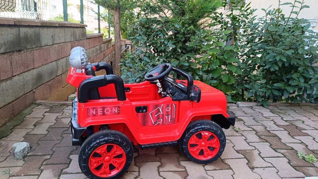 12V akülü full Neon akülü çocuk aeabasi - 6