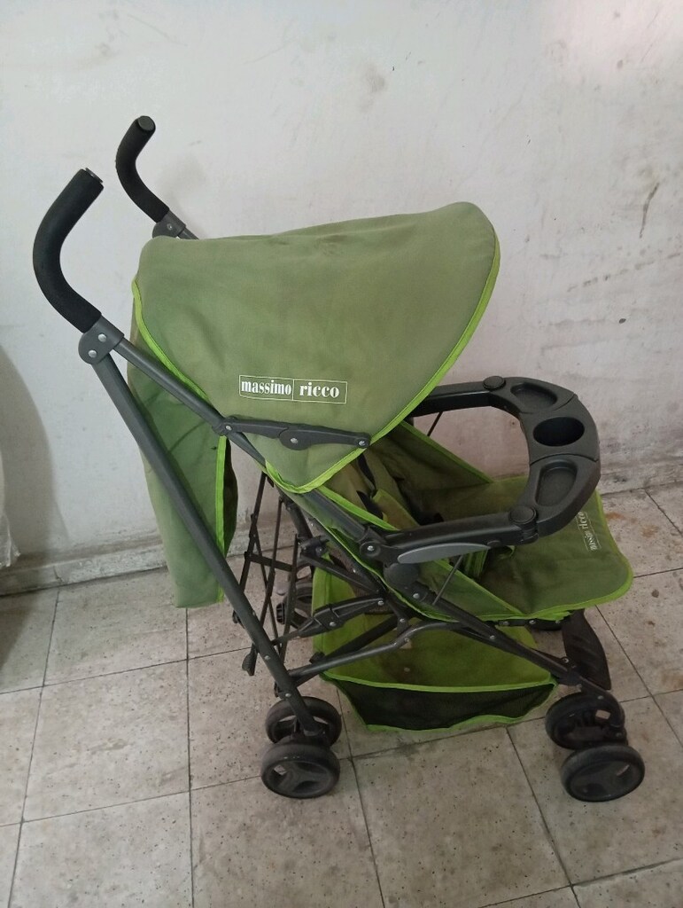 Massimo ricco marka, baston bebek arabası. - 8