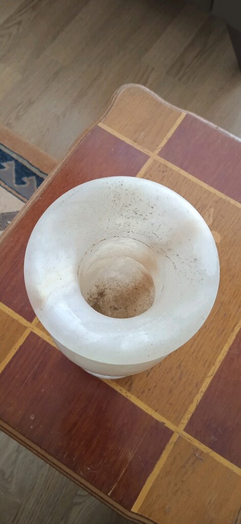 20 CM BÜYÜK BOY TEMİZ ONİKS MERMER VAZO&KUPA& KALEMLİK Ölçü resimlerde - 3