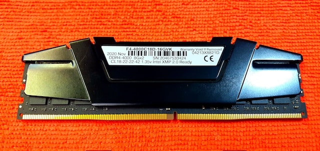 G.Skill Ripjaws V 4000MHz 16GB (2x8) CL18 F4-4000C18D-16GVK DDR4 Ram - 6