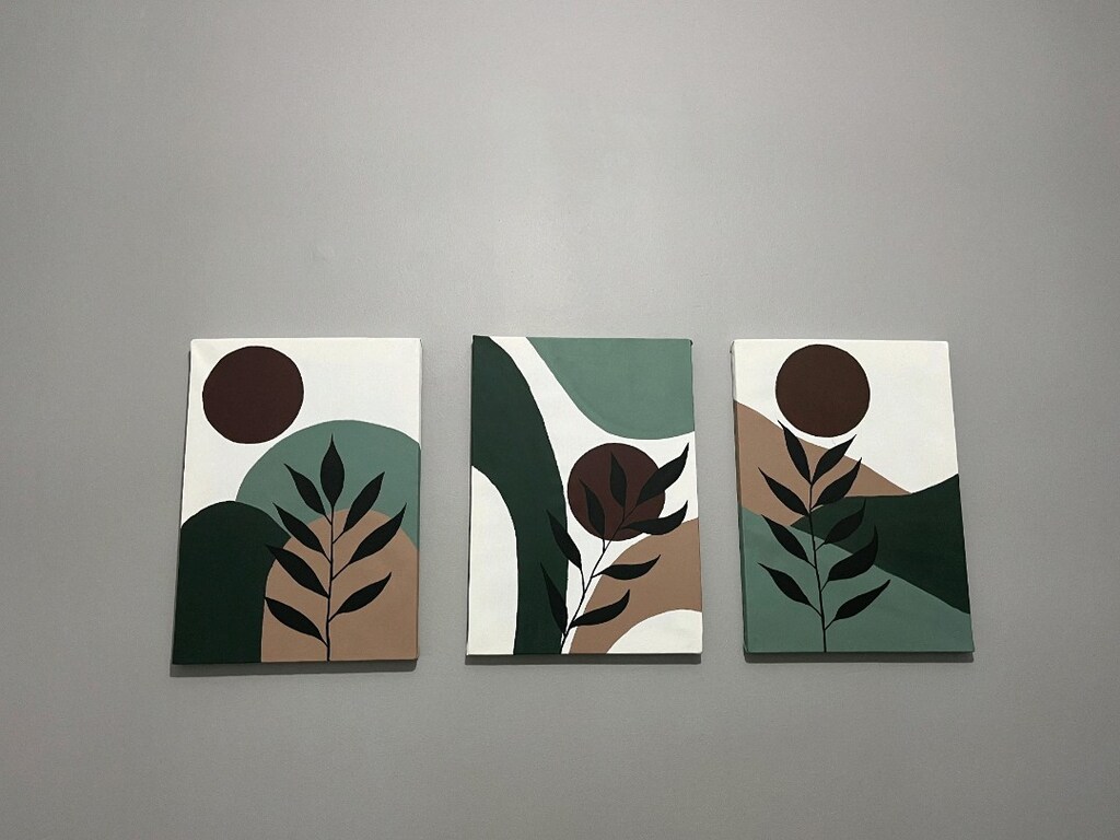 3 lü set BOHEM DEKORATİF TABLO - 5