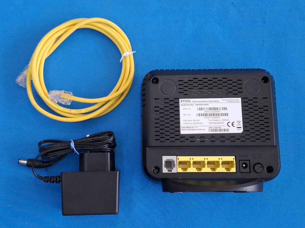 Zyxel VMG3313-B10A 300Mbps Kablosuz USB ADSL2 - VDSL2 Modem - 3