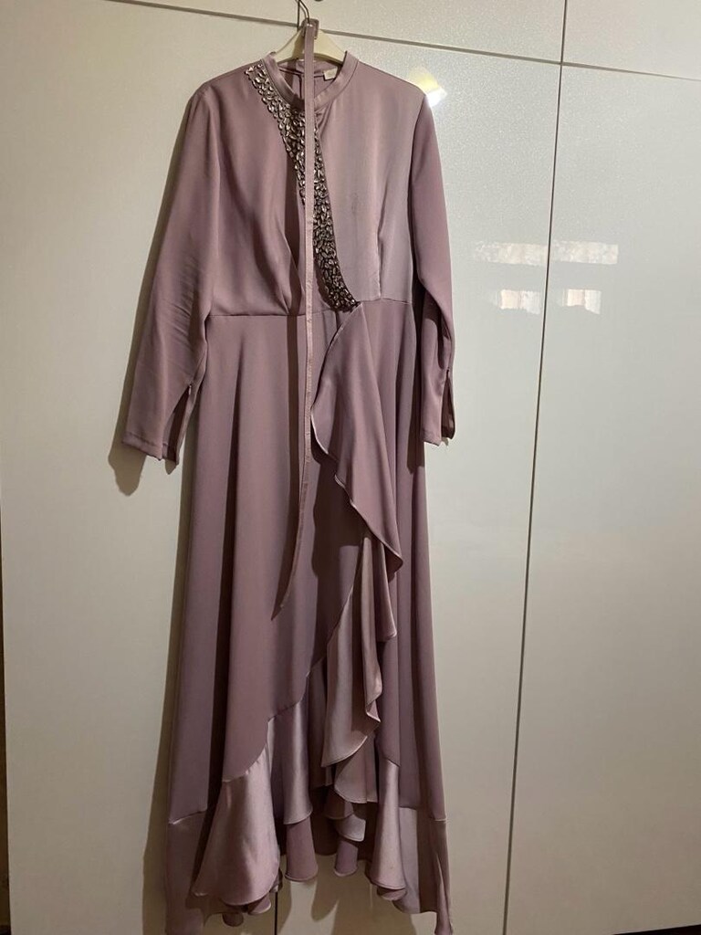 lila renkli abiye - 2