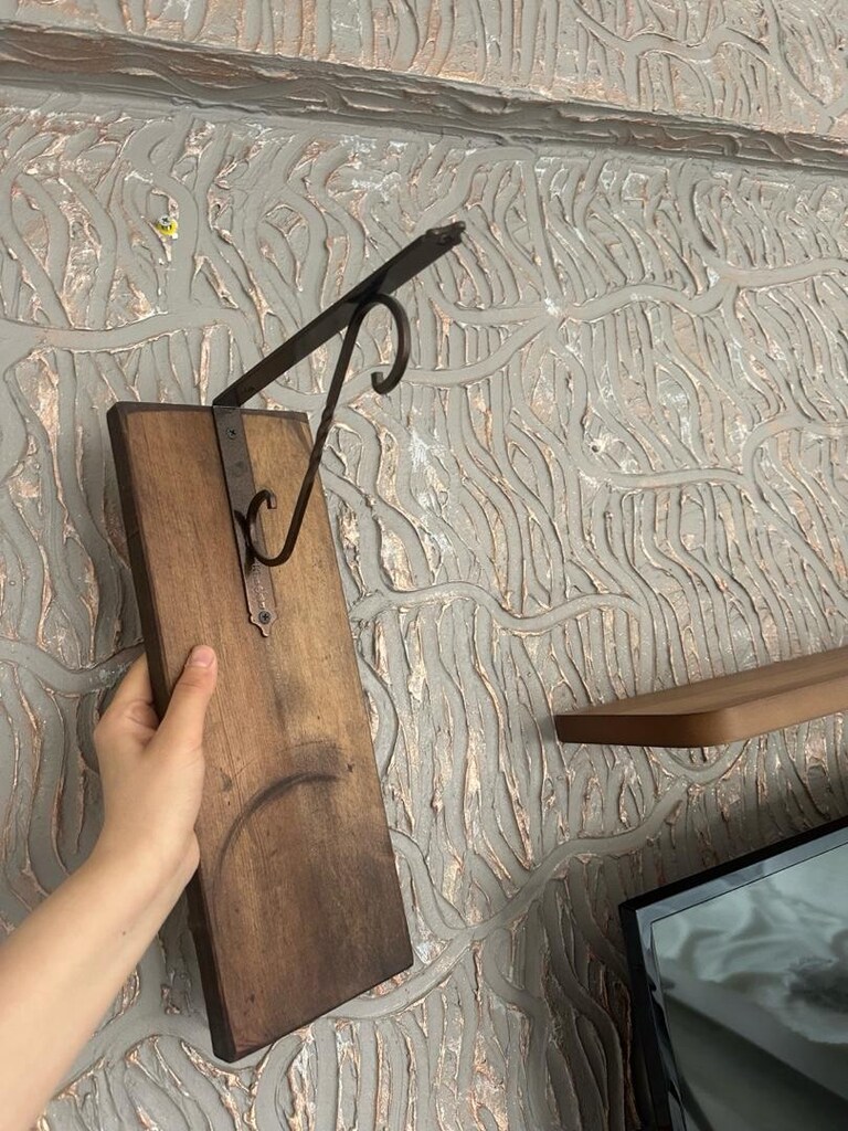 ahşap duvar askılığı,dekoratif raf ayağı - 4