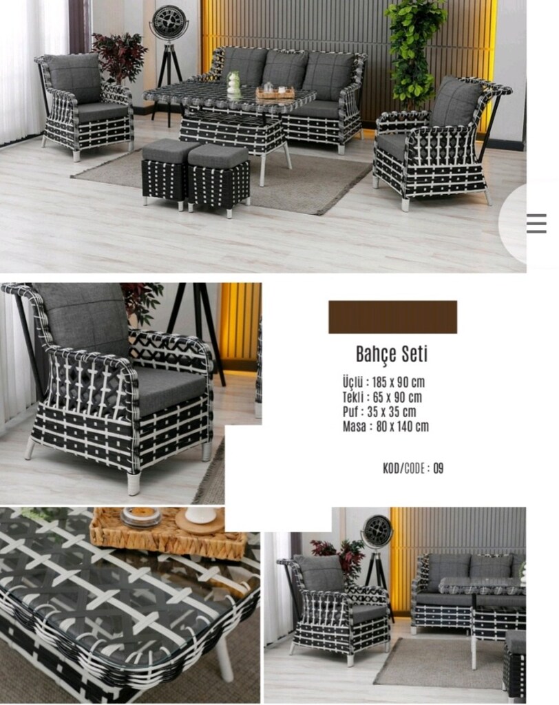 bahçe mobilyası rattan - 9