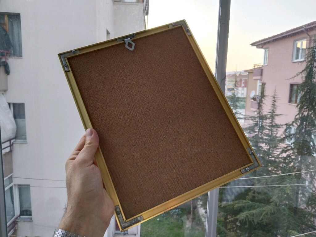 30x24 cm Eski Tip Cam Tablo - 2