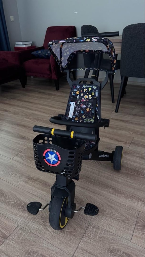 uonibaby 7-in-1 Çocuk Üç Tekerlekli Scooter Katlanır Bebek bisiklet - 4