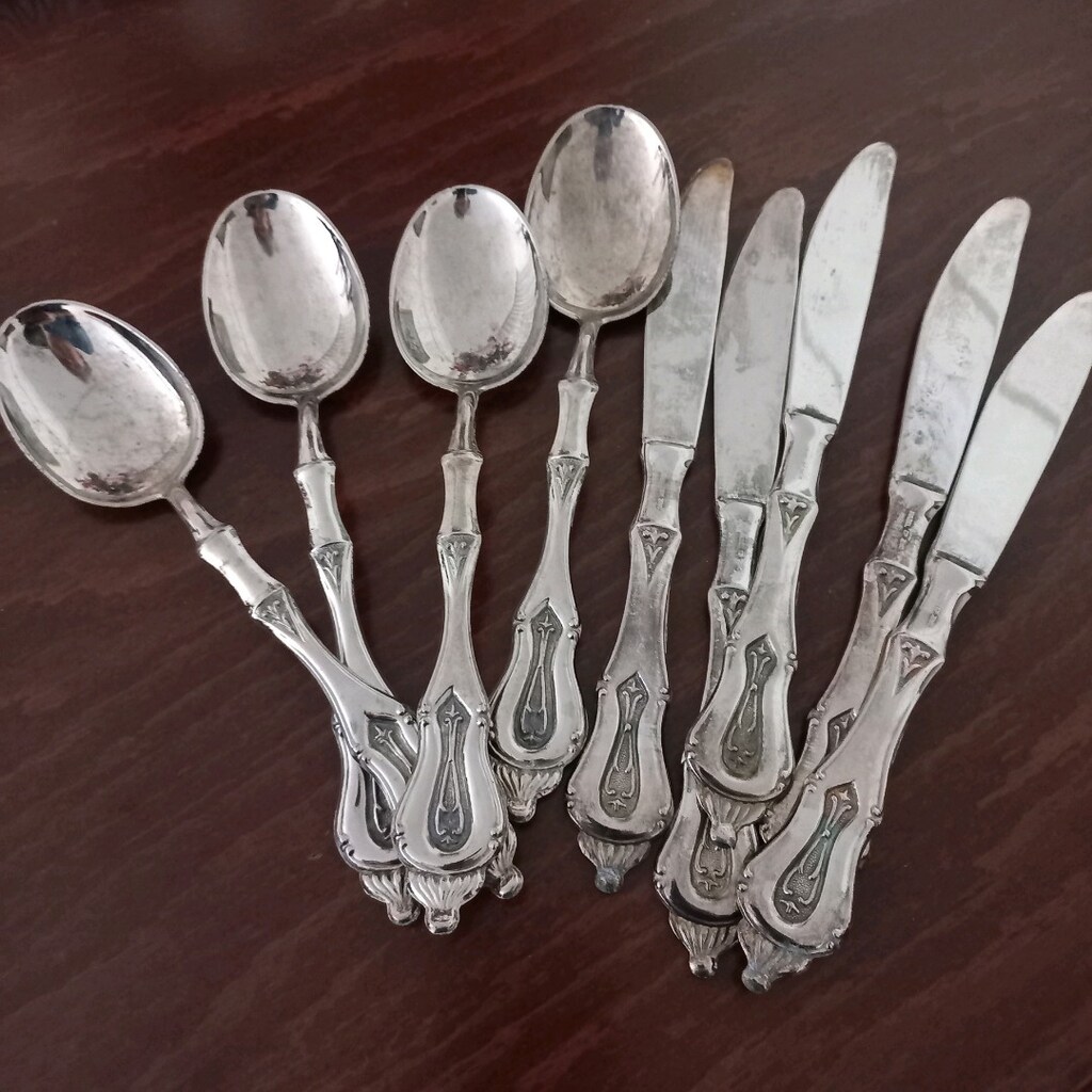 Vintage İtalyan gümüş kaplama servisler - 2