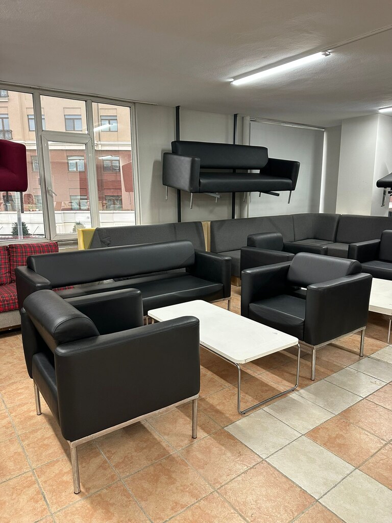 Klas Ofis Üsküdar Winlex Deri Ofis Koltuk Takımı Yenilenmiş Ürün - 3
