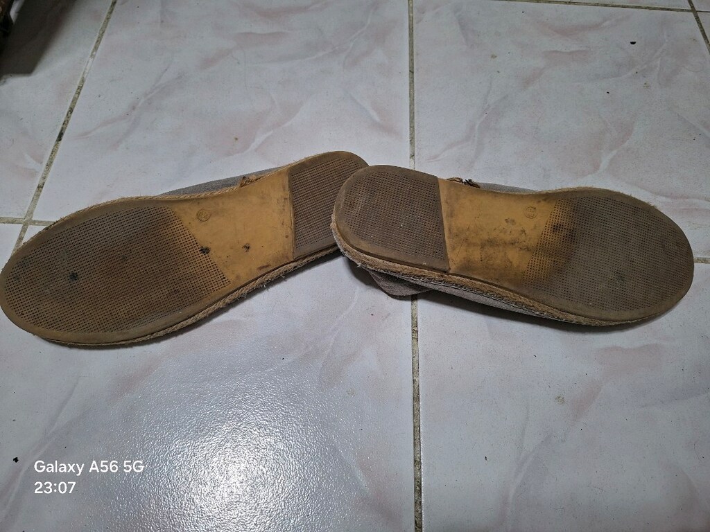 bej/gri süet hasır tabanlı espadril - 3