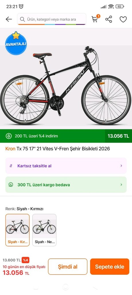 Kron Tx 75 Bisiklet. yepyeni - 2