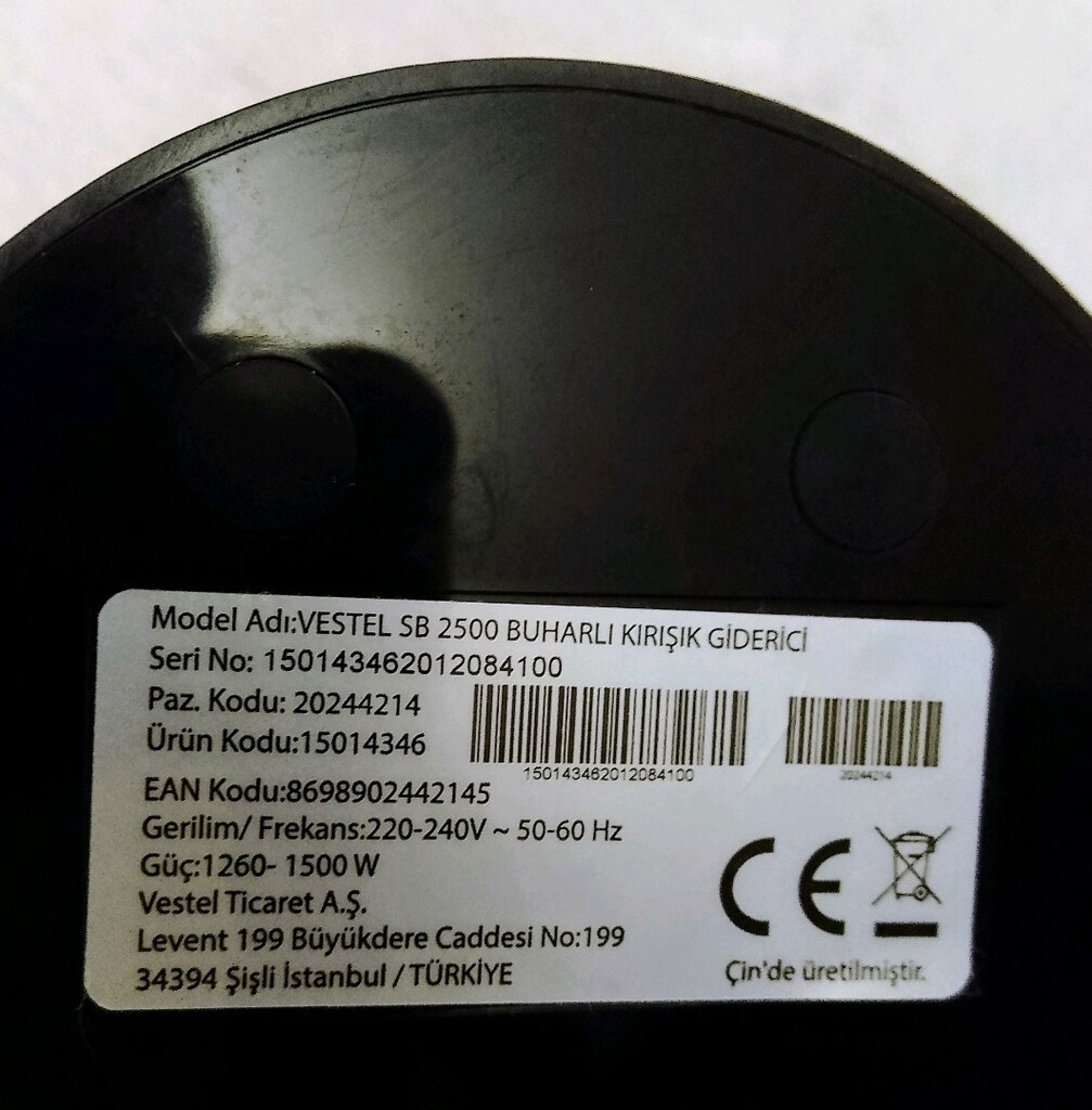 Buharlı Kırışıklık Giderici, Vestel, SB2500, Karşıyaka - 10