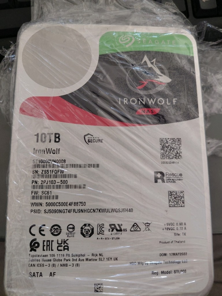 seagete 10tb hdf - 2