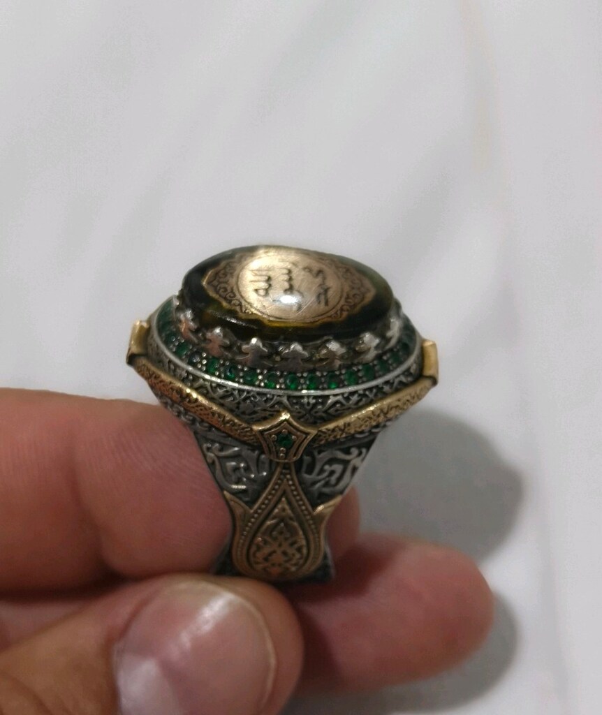 ZORBEY KASA ERKEK GÜMÜŞ YÜZÜK MÜHRÜ ŞERİF ÖLÇÜSÜ 31 CİVARIDIR - 2