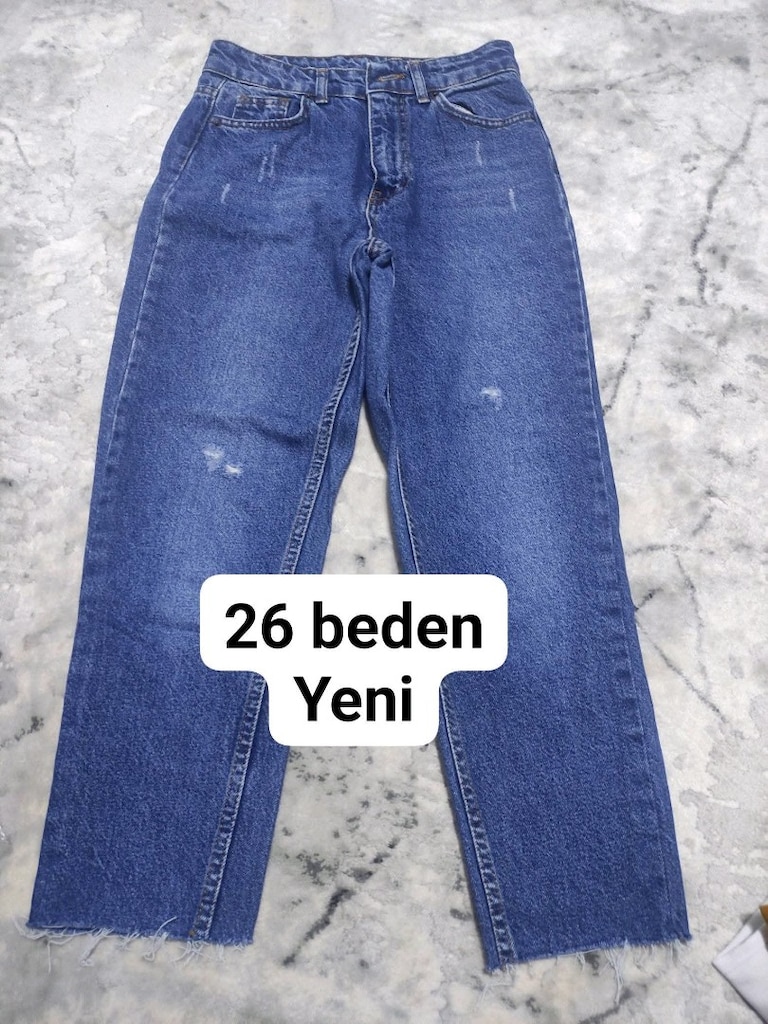 Kadın Mavi Kot Pantolon