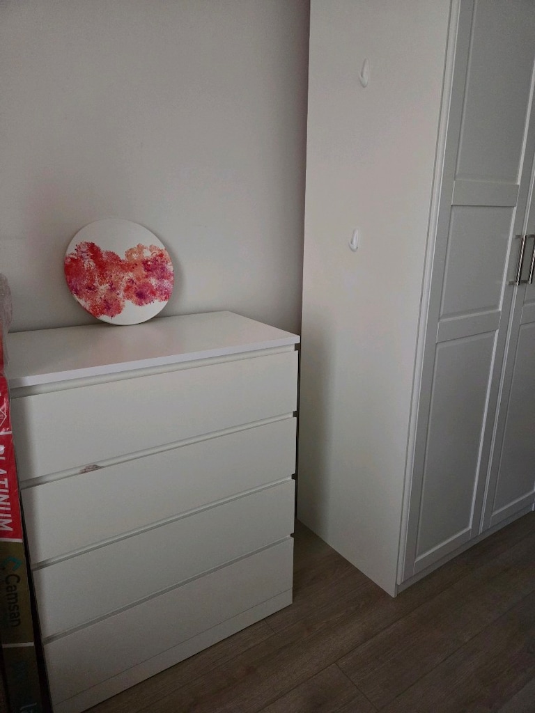 IKEA MALM 4 çekmeceli şifonyer, beyaz 80x100 cm White 4-drawer dresser - 3