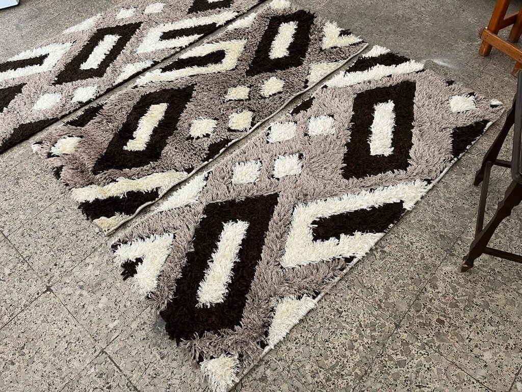 Üç adet Shaggy yolluk yeni gibi tertemiz - 2