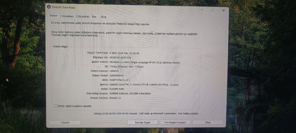 Lenova Thinkpad E15 - 12