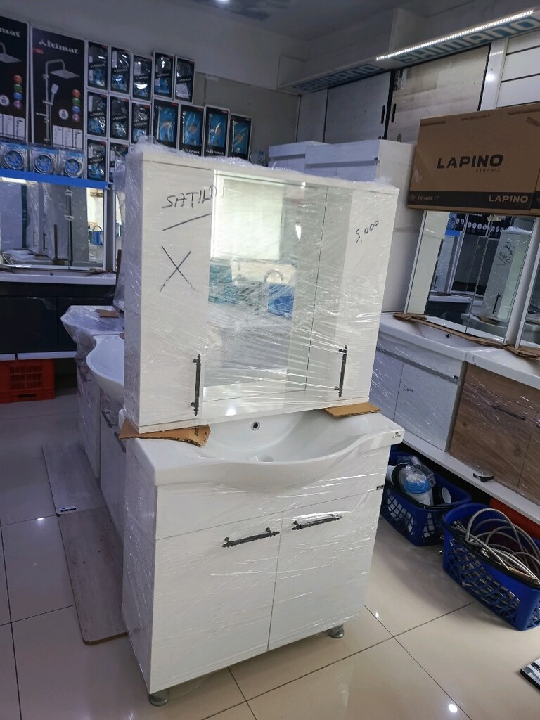 80 cm klasik ayakli banyo dolabi - 14
