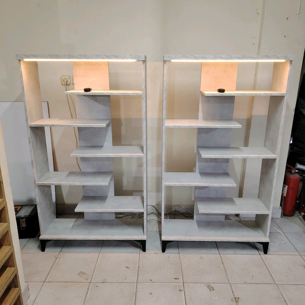 Yeni nesil kitaplık son çıkan taş görünümlü gizli hortum LED Lİ - 5