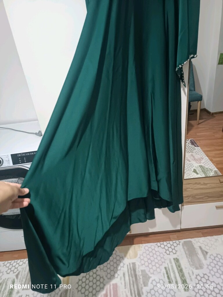 zümrüt yeşili abiye - 4