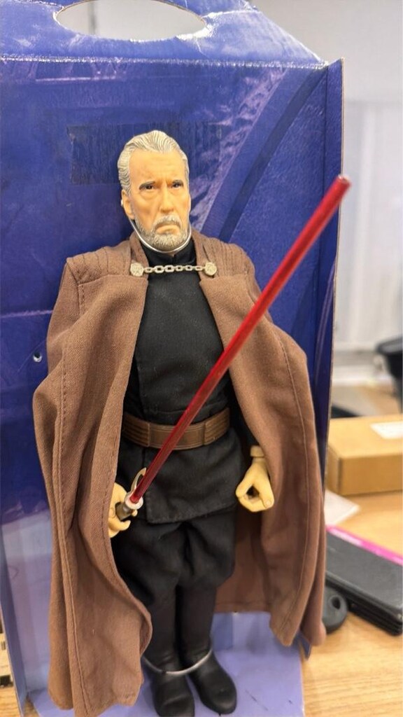 hasbro 2002 star wars count dooku 1/6 figür - 3