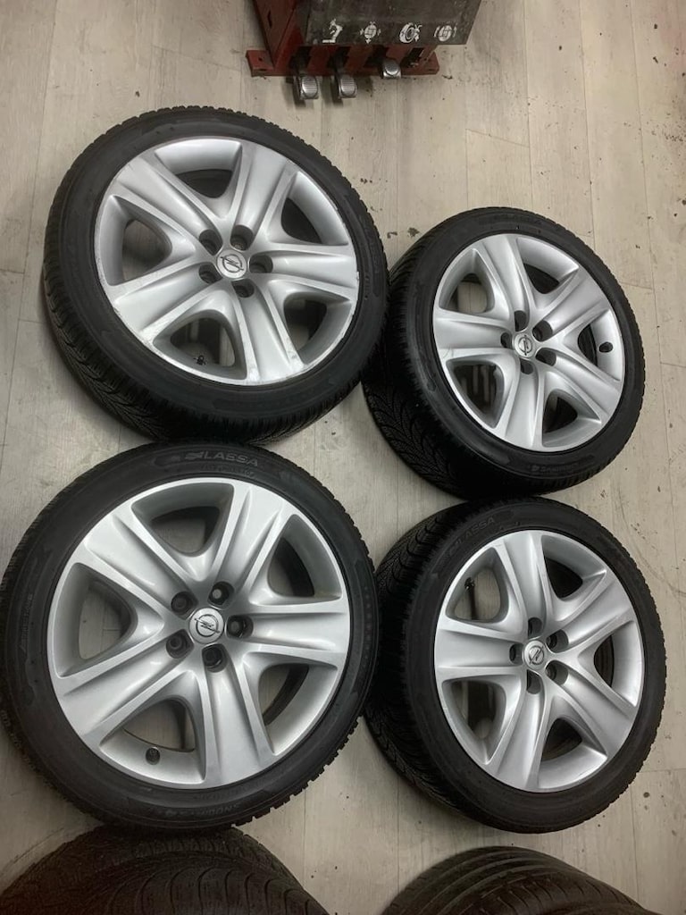 17 inç 5x105 Opel orjinal teneke jant lastik takımı - 7