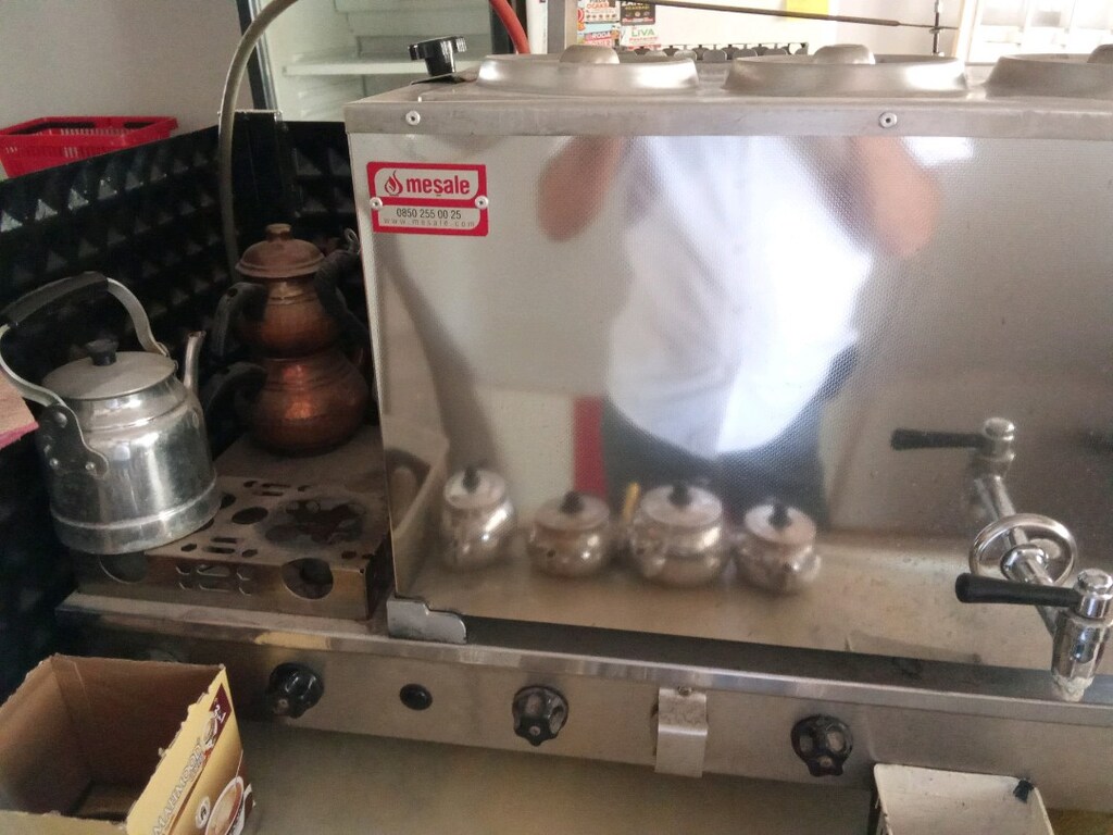 meşale inoks 3 gözlü çay kazanı