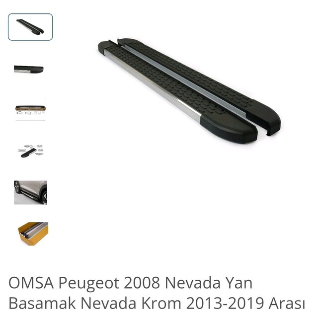 Peugeot 2008 Nevada Yan Basamak Nevada Krom 2013-2019 Arası