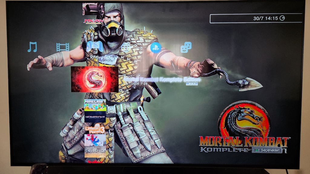 PS3 Süper Slim 500 GB, 43 Popüler Oyunlu, Çift Kollu Tertemiz - 13
