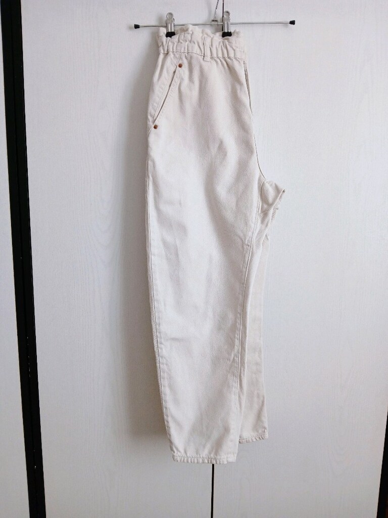 ZARA BOL KESIM EKRU JEAN PANTOLON 36 - 6
